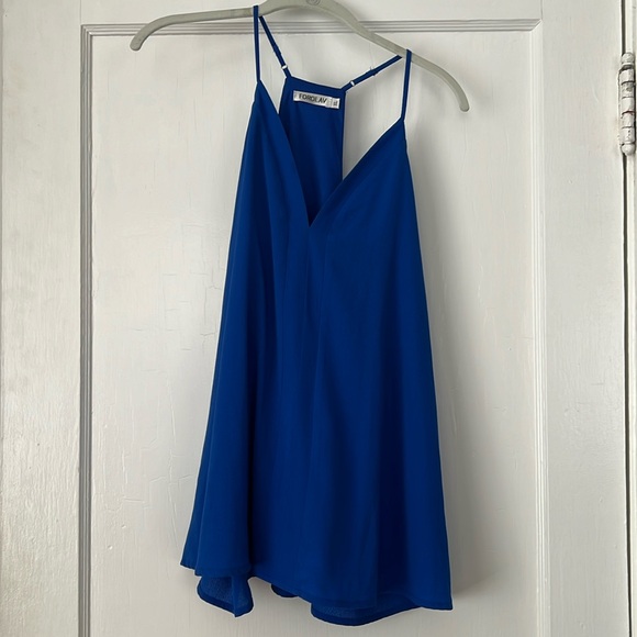 FOROLAV Women's V Neck Tank Tops Chiffon Cami with Adjustable Spaghetti Straps - Picture 5 of 9